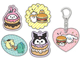 Nagano x Sanrio Characters Mogumogu Acrylic Keychain [All 5 type set(Full Complete)]