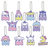 Pac-Man x Sanrio Characters Special Rubber Mascot [All 11 type set (Full Complete)]