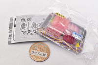 Tokusen Sashimi mori mascot Ball chain [2.Sashimi mori B (Toro, yellowtail, sweet shrimp, bonito)]
