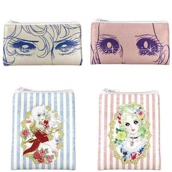 The Rose of Versailles Omekashi pouch collection [Assorted 4 type set (3.Pen case [Oscar]/4.Pen case [Marie]/5.Lip pouch [Oscar]/6.Lip pouch [Marie])]