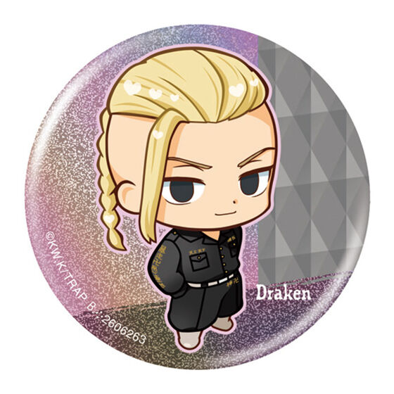 Tokyo Revengers Punitop Capsule Can Badge Collection [3.Ken Ryuguji]