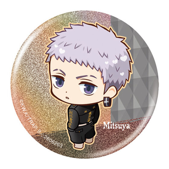 Tokyo Revengers Punitop Capsule Can Badge Collection [6.Takashi Mitsuya]