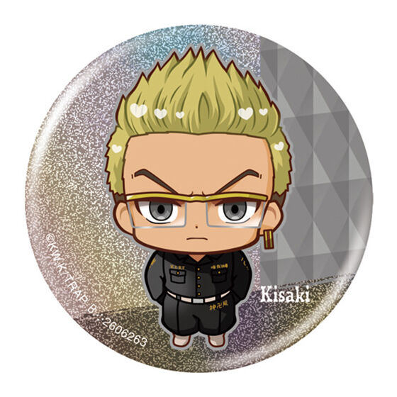 Tokyo Revengers Punitop Capsule Can Badge Collection [8.Tetta Kisaki]