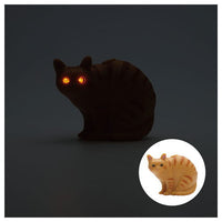 Cat's eyes are glowing in tha dark [3.Brown tora (copper)]