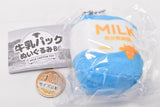 Milk carton plush ball chain [1.Milk (blue)]