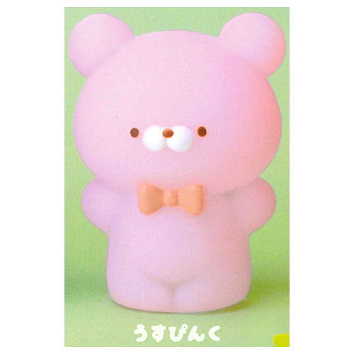 Otoboke kumasan Sofubi Mascot Pon! [3.Light pink]