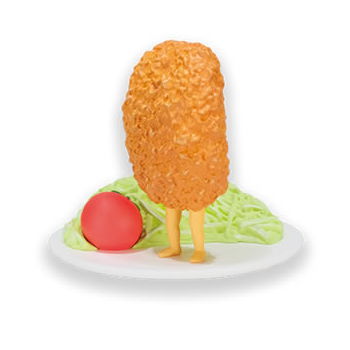 Wild fried shrimp mascot figure [4.Croquette]
