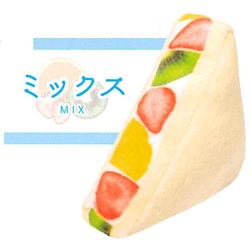 Petit Nuigurumi Fruit Sandwich Ball Chain [4.Mix]