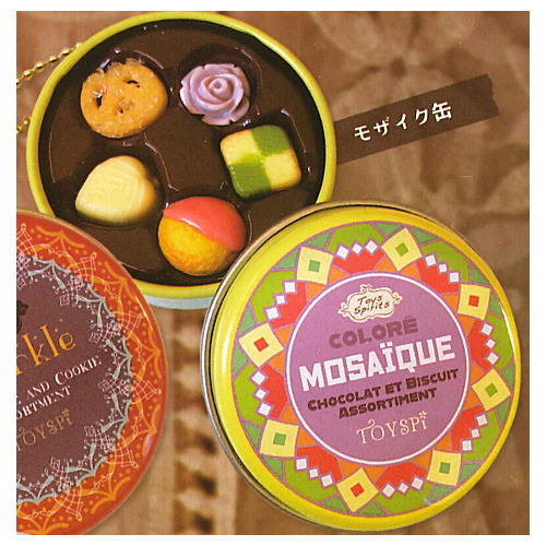 Real! Canned chocolate & cookie mascot DECORER [3.Mosaic can]