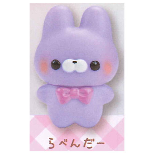 Sukuttotacchisan Sofubi mascot Usagisantacchi [3.Lavender]