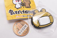 Aishisugite Daisukisugiru Pukkuri Rubber magnet [5.Mask Kuma]