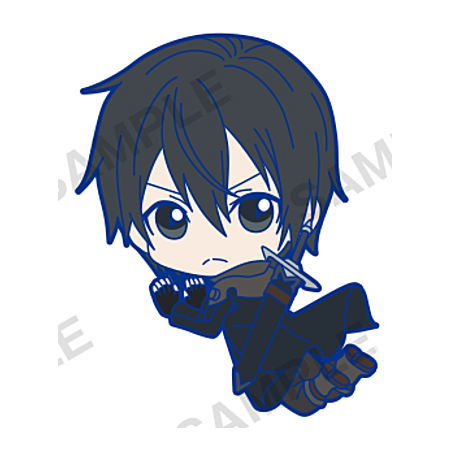 Movie Sword Art Online Progressive Aria of the Starless Night Capsule Rubber Q [3.Kirito (Coat ver.)]