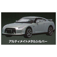 MONO 1/64 scale miniature car GT-R R35 NISSAN COLLECTION [1.Ultimate Metal Silver]