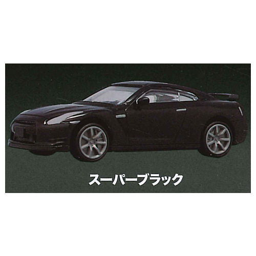 MONO 1/64 scale miniature car GT-R R35 NISSAN COLLECTION [2.Super black]