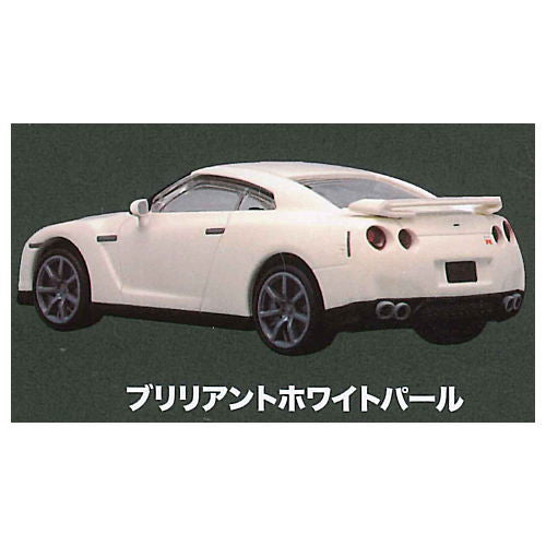 MONO 1/64 scale miniature car GT-R R35 NISSAN COLLECTION [5.Brilliant white pearl]