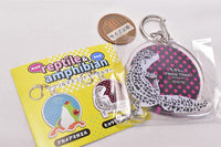 reptile �• amphibian Acrylic mascot key chain [4.Leopard gecko]