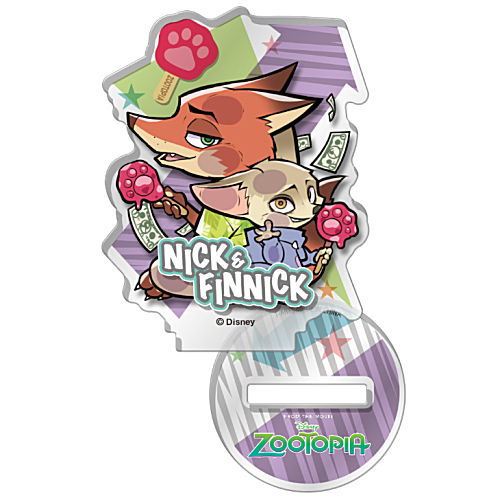 Pita! Deforme Zootopia Acrylic stand [4.Nick & Finnick]