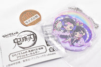 Pita! Deforme Kimetsu no Yaiba Japanese Umbrella Acrylic key chain [5.Shinobu & Kanao]