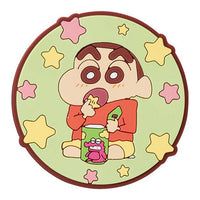 Crayon Shin-chan Rubber Zaka Collection [1.Shin-chan + Chocobi (Coaster)]