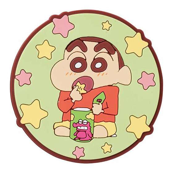 Crayon Shin-chan Rubber Zaka Collection [1.Shin-chan + Chocobi (Coaster)]