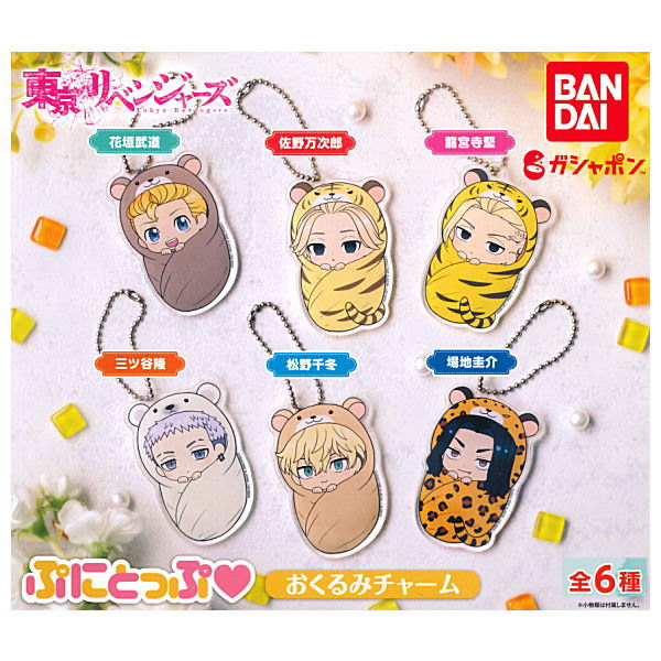 Tokyo Revengers Punitop Okurumi Charm [All 6 type set(Full Complete)]