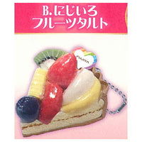 Fujiya Cake Resin Clay Mascot Collection Ball chain vol.3 [2.Nijiiro fruit tart]