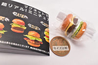 Magnet de tsunagaru Super Real Miniature hamburger [2.Egg�@Burger]