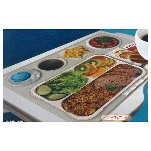 In-flight meals anywhere Place mat [1.Beef menu]