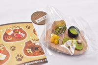 Nyanko bread on wood board [4.Matcha cat afternoon break]