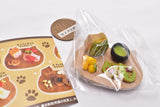 Nyanko bread on wood board [4.Matcha cat afternoon break]