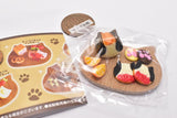 Nyanko bread on wood board [5.Calico cat lunch time]