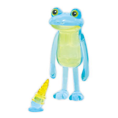 Subetegaoshimaininatta Frog mascot figure clear version [3.Blue frog and ramune ice cream]