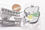 Odekake Child Shark Capsule Rubber Mascot [3.Pineapple]