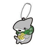 Odekake Child Shark Capsule Rubber Mascot [3.Pineapple]