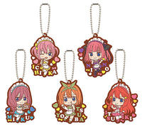 The Quintessential Quintuplets season 2 Capsule Rubber Mascot Part.7 [All 5 type set (Full Complete)]