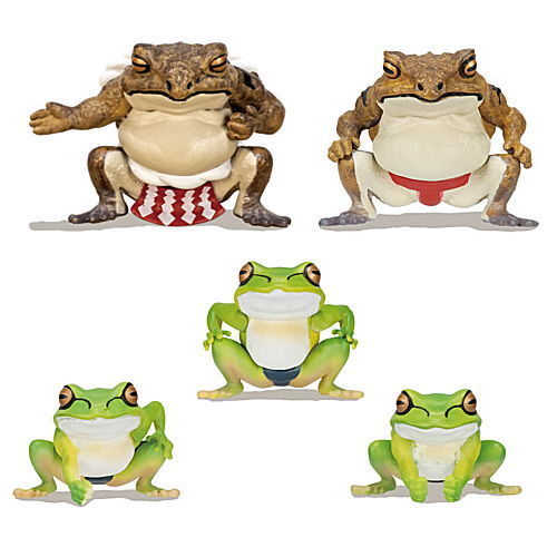 Frog rikishi hakkeyoi figure [Normal 5 type set(Secret are NOT including)]