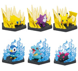 Pokemon Diorama Collect Electric & Water [All 6 type set(Full Complete)]