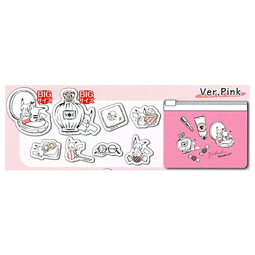 Pokemon Vinyl pouch Sticker Part2 [3.Ver.Pink]