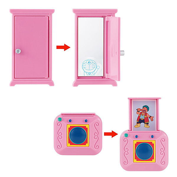 Doraemon Secret Items Part.2 [Assorted 2 type set (3.Dokodemo door (mirror)/4.Kisekae camera (case))]