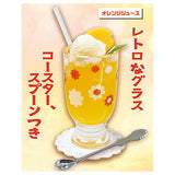 Super real! Retro glass drink mascot [1.Orange juice]