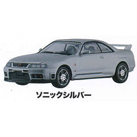 MONO 1/64 scale miniature car SKYLINE GT-R R33 NISSAN COLLECTION [1.Sonic silver]