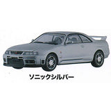 MONO 1/64 scale miniature car SKYLINE GT-R R33 NISSAN COLLECTION [1.Sonic silver]
