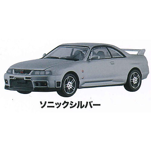 MONO 1/64 scale miniature car SKYLINE GT-R R33 NISSAN COLLECTION [1.Sonic silver]