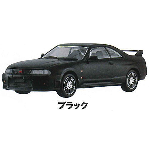 MONO 1/64 scale miniature car SKYLINE GT-R R33 NISSAN COLLECTION [3.Black]