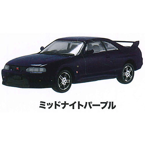 MONO 1/64 scale miniature car SKYLINE GT-R R33 NISSAN COLLECTION [5.Midnight purple]