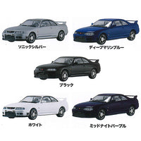 MONO 1/64 scale miniature car SKYLINE GT-R R33 NISSAN COLLECTION [All 5 type set (Full Complete)]