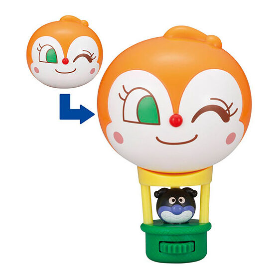 Anpanman Okkina Nekkikyu Mascot [3.Dokin-chan Nekkikyu + Baikinman]