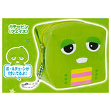 Gachapin Mukku Cube Pouch [1.Gachapin (face)]