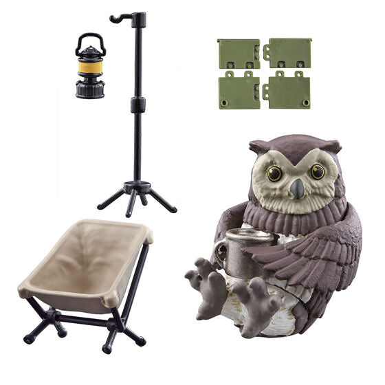 Animal Camp Part.4 [8.Owl (with lantern stand lantern chair B tent parts)]