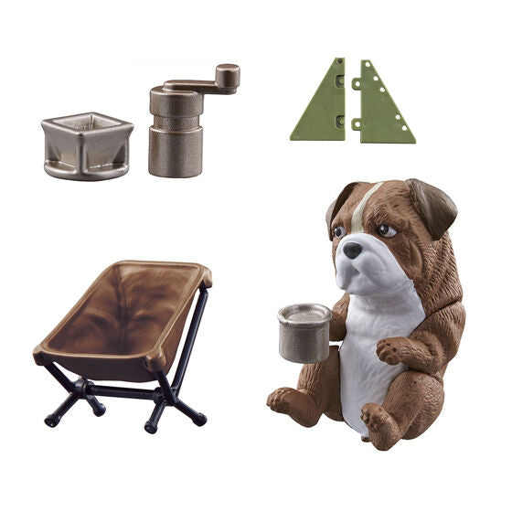 Animal Camp Part.4 [10.Bulldog (with coffee mill dripper chair B tent parts)]